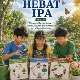 Aku Hebat IPA - Buku 9 Mengenal Pertumbuhan Manusia, Hewan, dan Tumbuhan serta Siklus Hidupnya