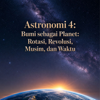 Astronomi 4: Bumi sebagai Planet: Rotasi, Revolusi, Musim, dan Waktu