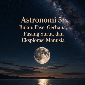 Astronomi 5: Bulan: Fase, Gerhana, Pasang Surut, dan Eksplorasi Manusia