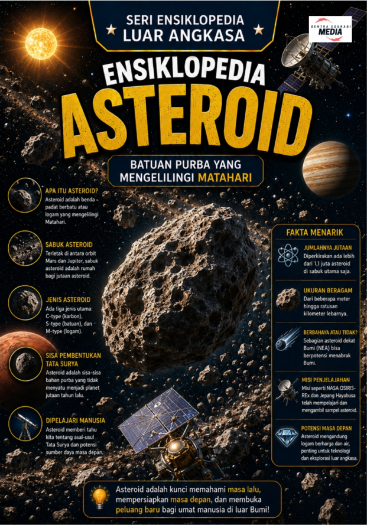 Ensiklopedia Asteroid: Batuan Purba yang Mengelilingi Matahari