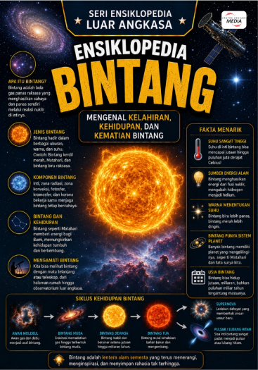Ensiklopedia Bintang: Mengenal Kelahiran, Kehidupan, dan Kematian Bintang