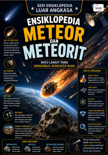 Ensiklopedia Meteor dan Meteorit: Batu Langit yang Menembus Atmosfer Bumi