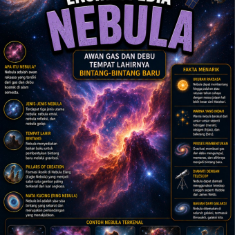 Ensiklopedia Nebula: Awan Gas dan Debu Tempat Lahirnya Bintang-Bintang Baru