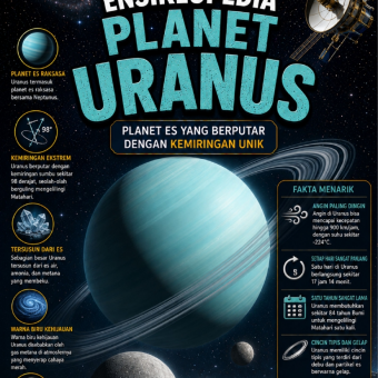 Ensiklopedia Planet Uranus: Planet Es yang Berputar dengan Kemiringan Unik
