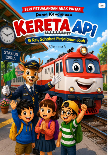 Seri Petualangan Anak Pintar Dunia Kendaraan: Kereta Api – Si Rel, Sahabat Perjalanan Jauh
