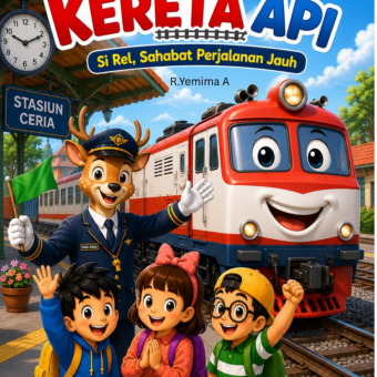 Seri Petualangan Anak Pintar Dunia Kendaraan: Kereta Api – Si Rel, Sahabat Perjalanan Jauh