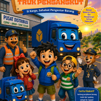 Seri Petualangan Anak Pintar Dunia Kendaraan: Truk Pengakut – Si Kargo, Sahabat Pengantar Barang